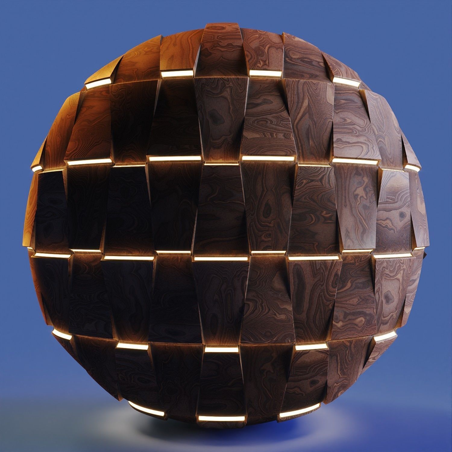 20 Wooden 3D Panel Materials - 05 - PBR - 4K - Seamless Low-poly 3D model_28