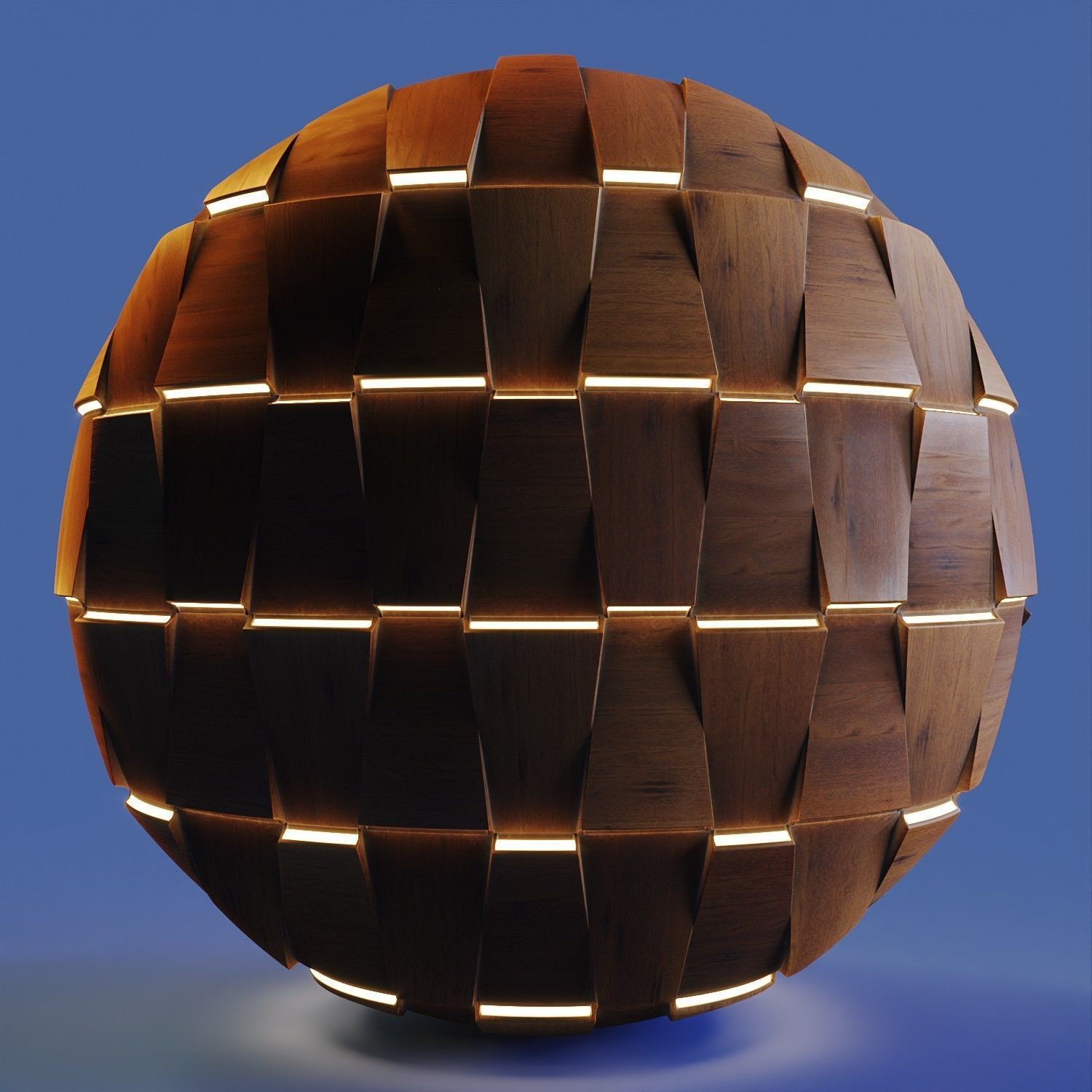 20 Wooden 3D Panel Materials - 05 - PBR - 4K - Seamless Low-poly 3D model_74
