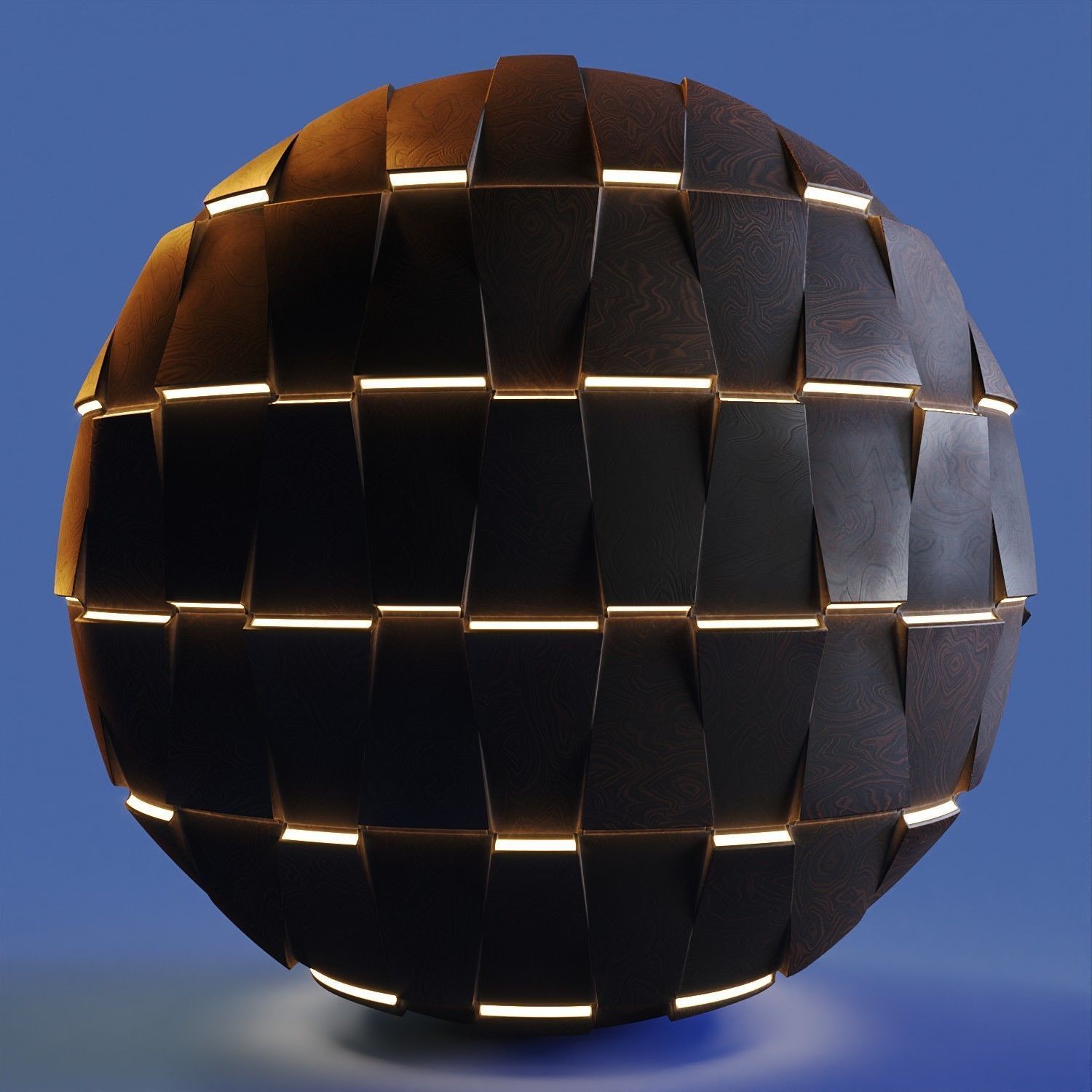 20 Wooden 3D Panel Materials - 05 - PBR - 4K - Seamless Low-poly 3D model_35