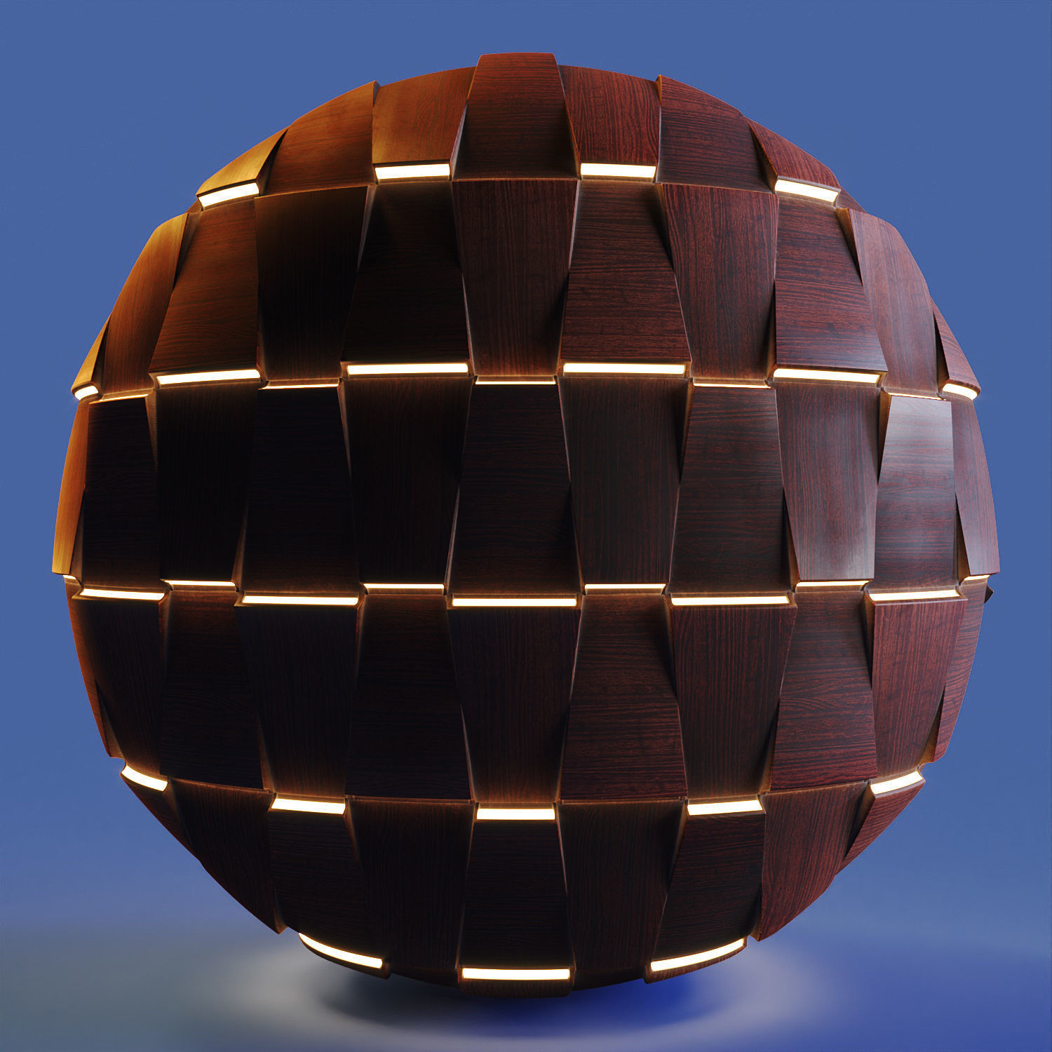 20 Wooden 3D Panel Materials - 05 - PBR - 4K - Seamless Low-poly 3D model_64