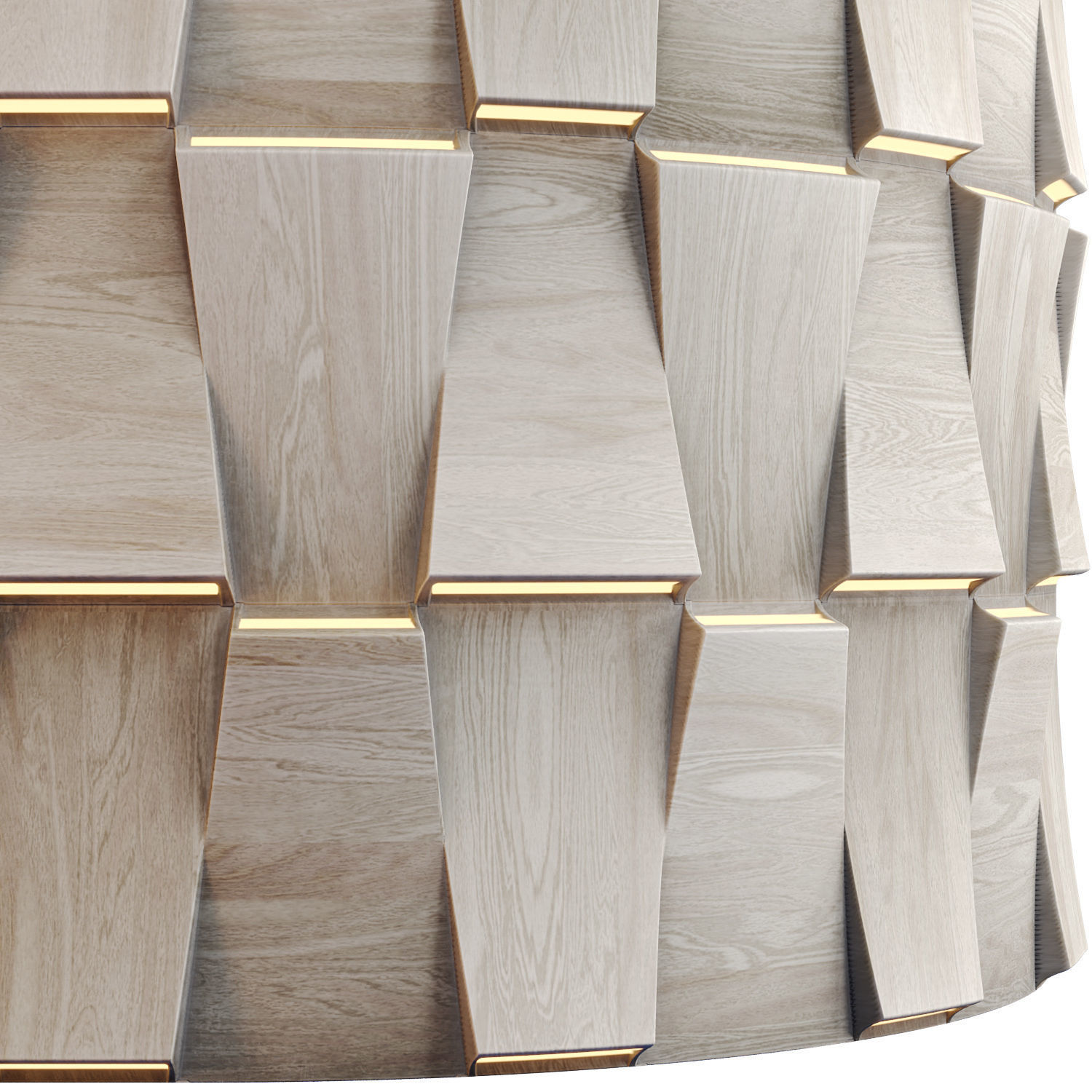 20 Wooden 3D Panel Materials - 05 - PBR - 4K - Seamless Low-poly 3D model_36