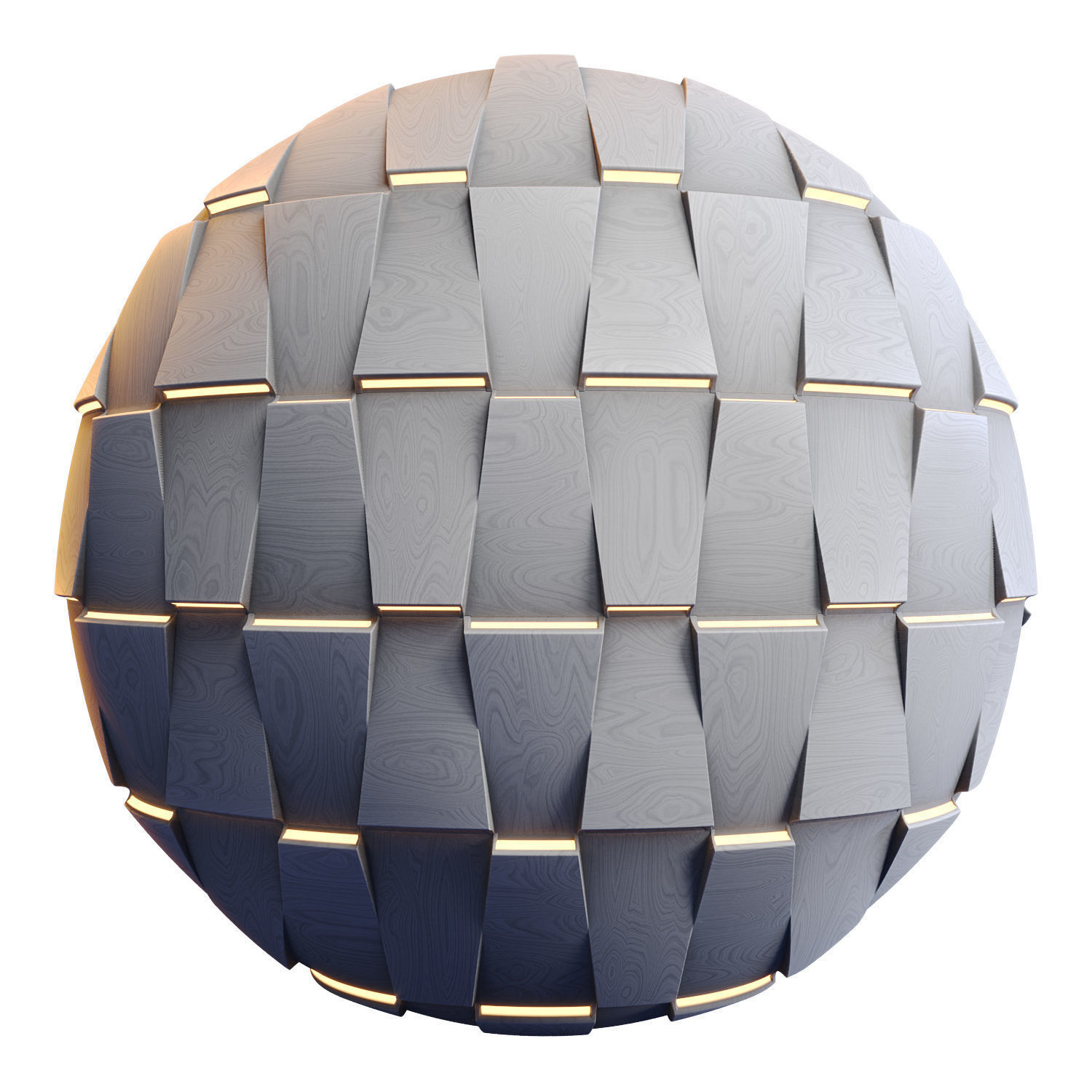 20 Wooden 3D Panel Materials - 05 - PBR - 4K - Seamless Low-poly 3D model_25