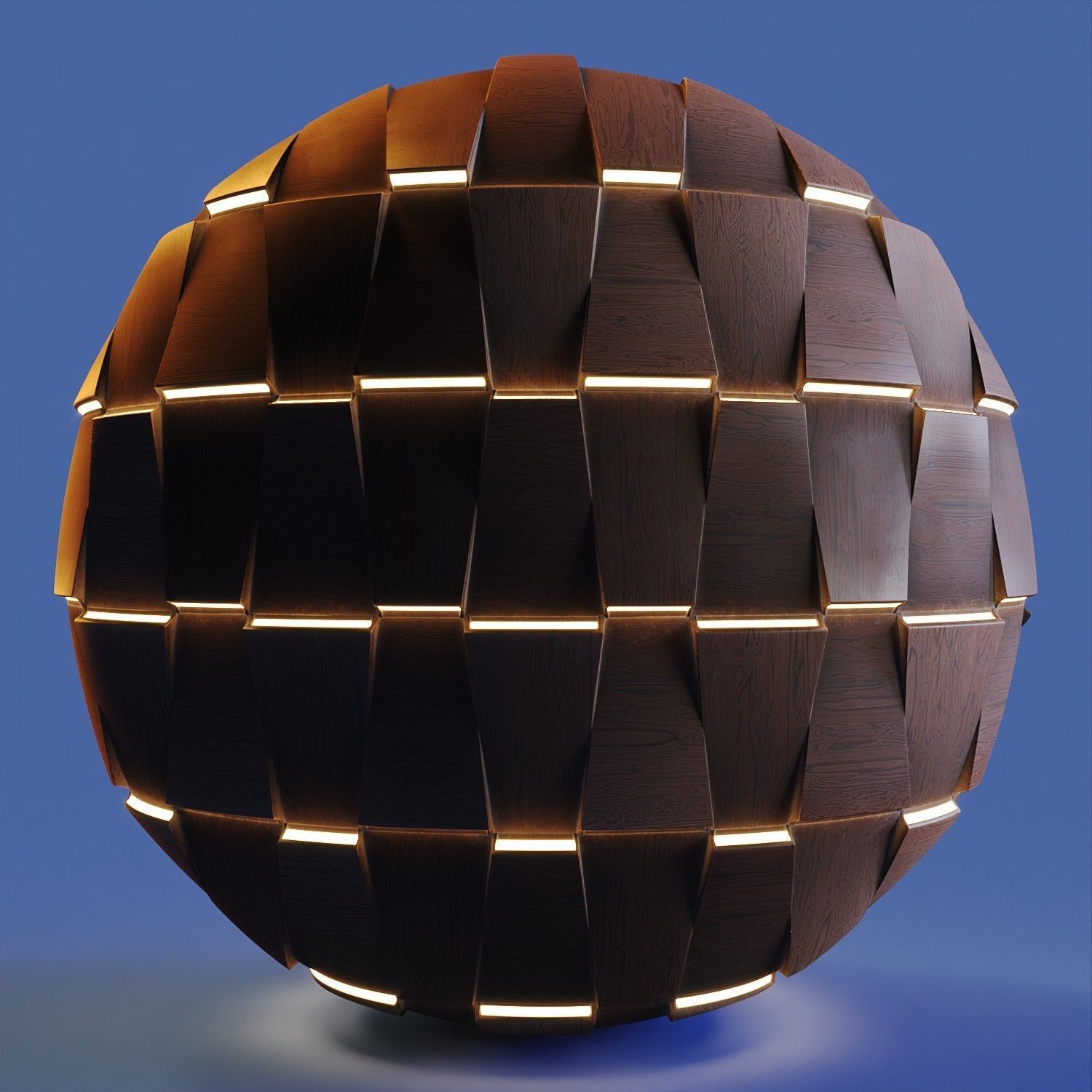 20 Wooden 3D Panel Materials - 05 - PBR - 4K - Seamless Low-poly 3D model_39