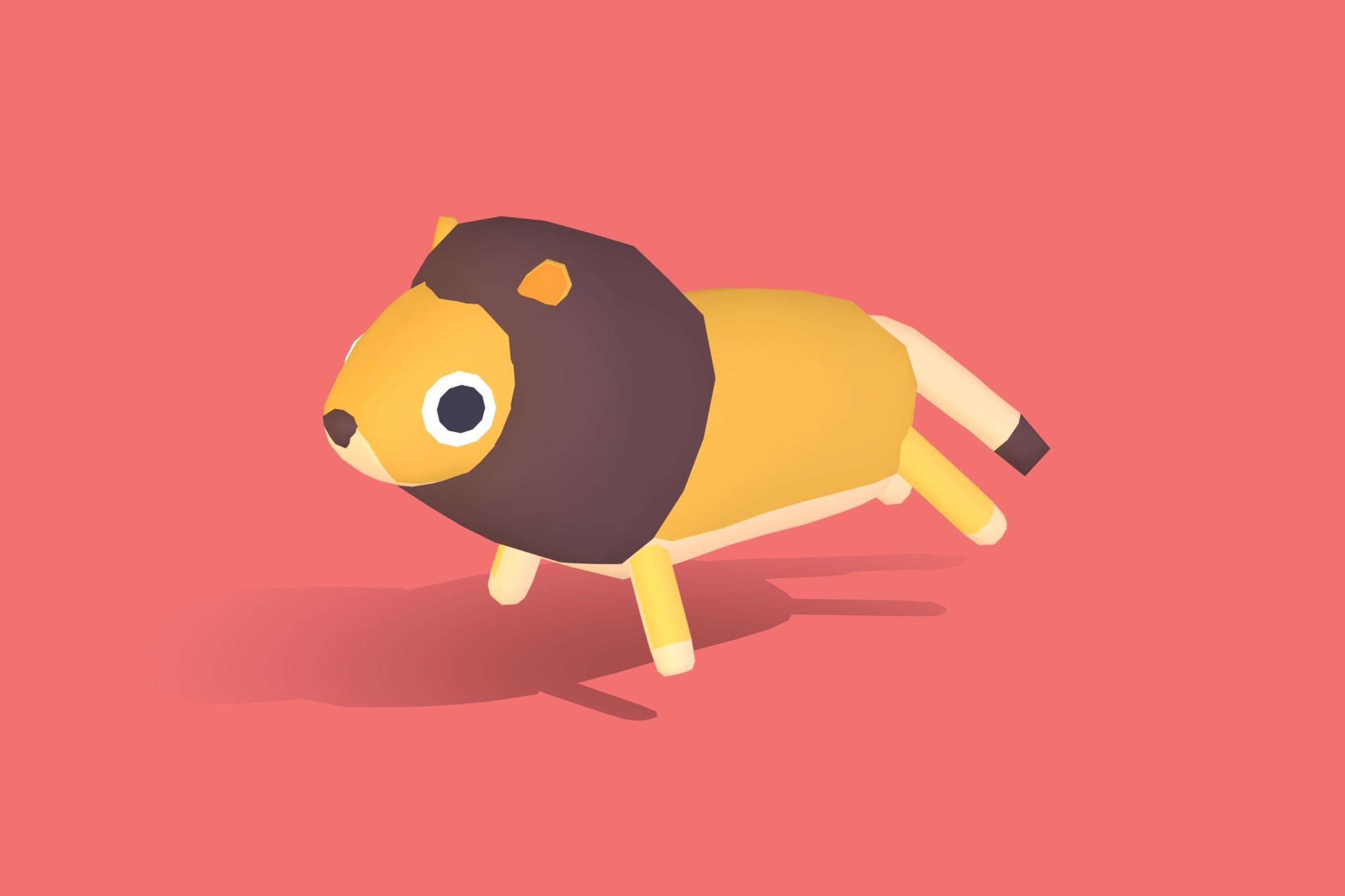 Lion - Quirky Series Low-poly 3D model_3