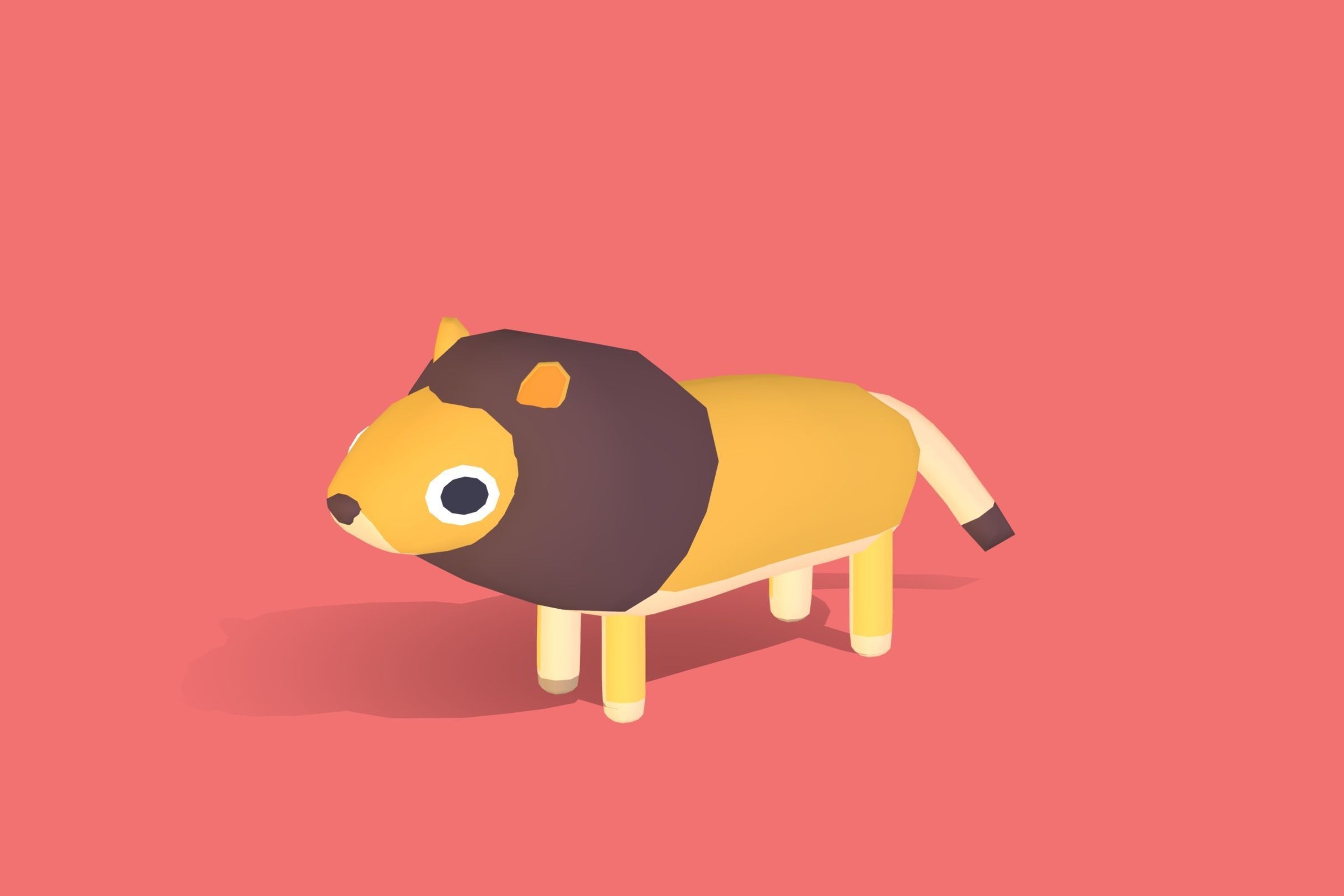 Lion - Quirky Series Low-poly 3D model_4
