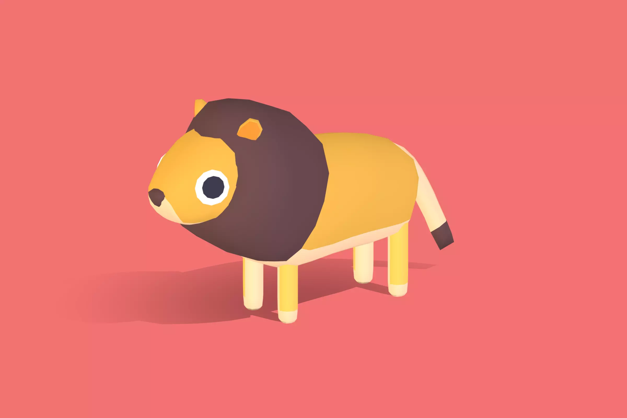 Lion - Quirky Series Low-poly 3D model_0