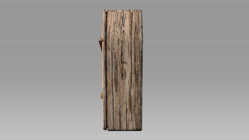 Coffin taiwanese wood carving Low-poly 3D model_6