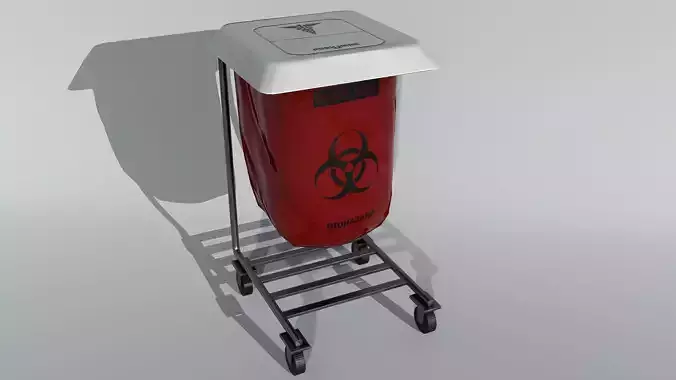 Stand Medical Waste Bin PBR
