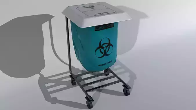 Stand Medical Waste Bin PBR