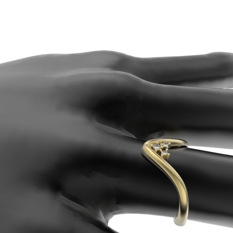 Ring light metal wave movement 3D print model_16