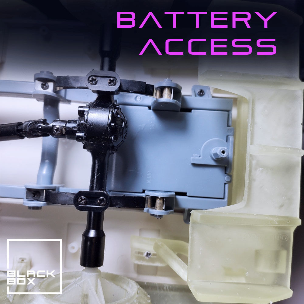 WPL D12 Widebody kit Complete and WING 3D print model_4