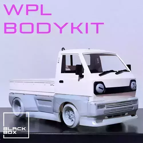 WPL D12 Widebody kit Complete and WING 3D print model