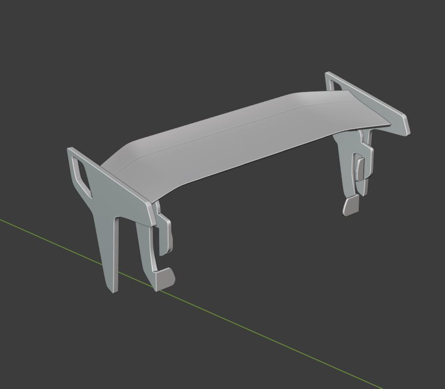 WPL D12 Widebody kit Complete and WING 3D print model_15