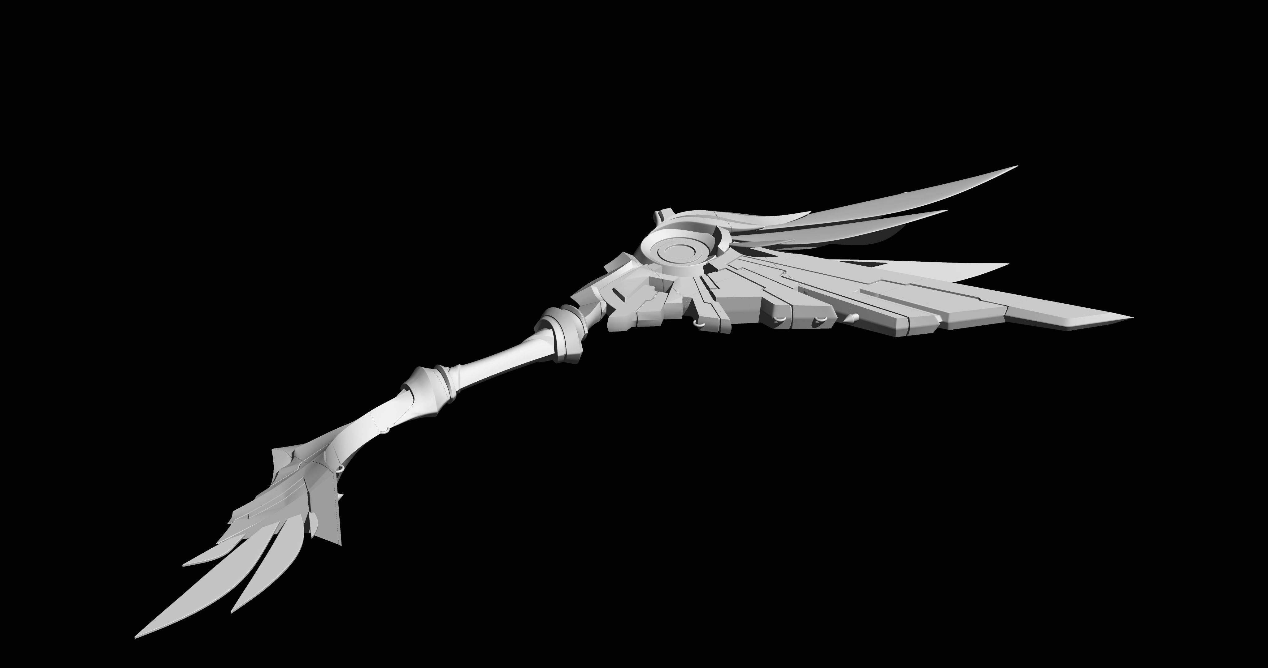 Genshin Impact Skyward Harp 3D print model_5