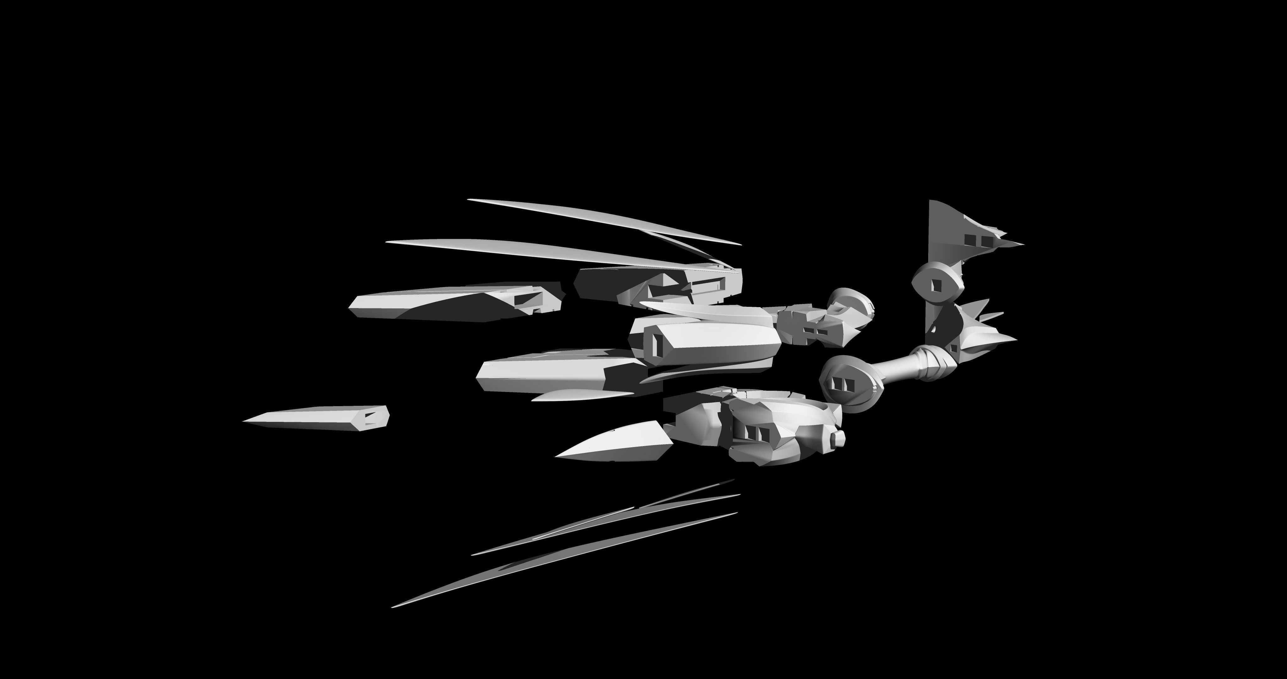 Genshin Impact Skyward Harp 3D print model_6