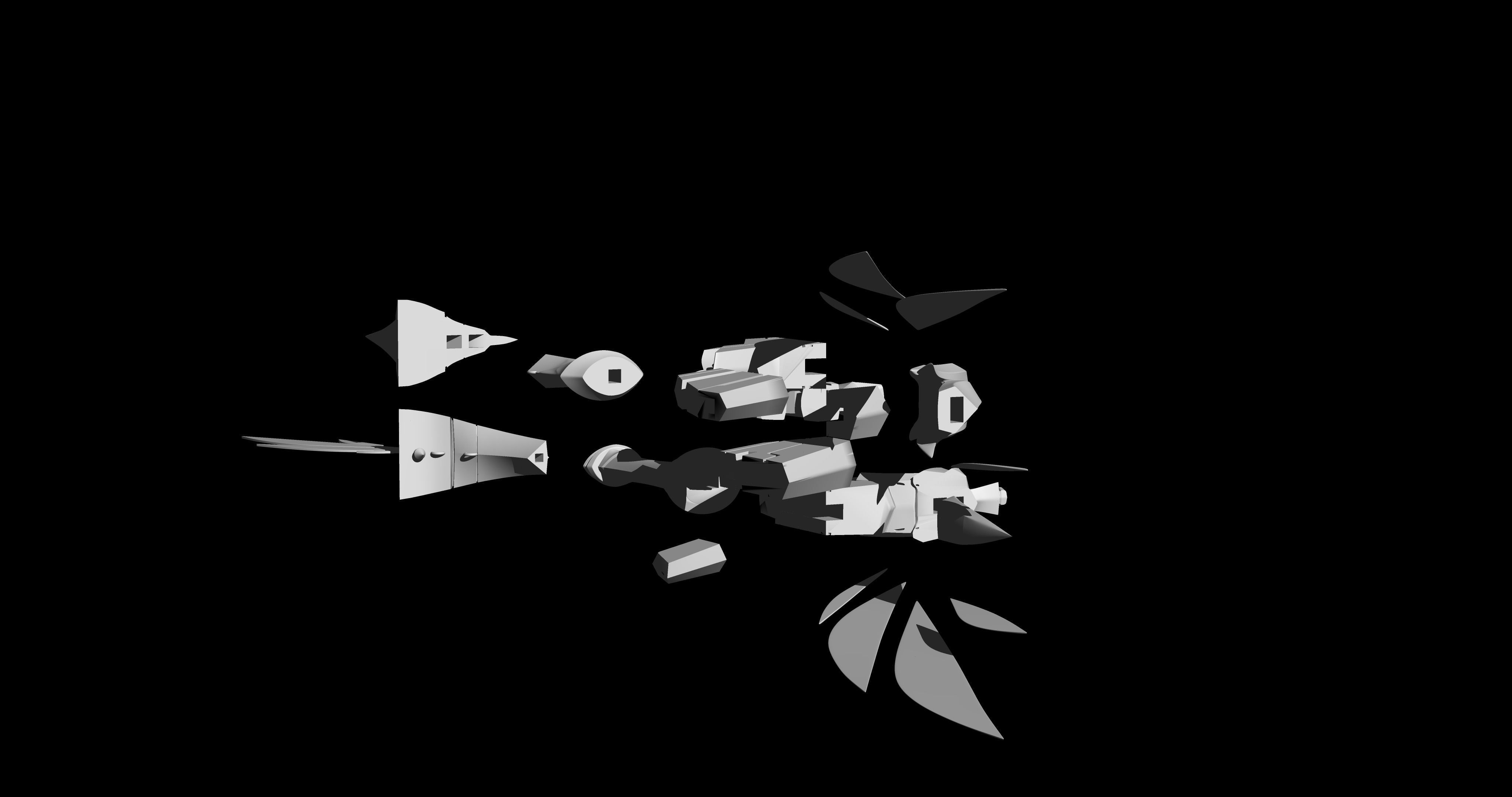 Genshin Impact Skyward Harp 3D print model_4