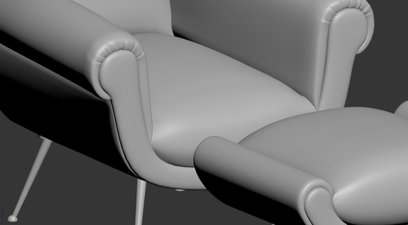 Albert  Armchair - Minotti 3D model  3D model_5
