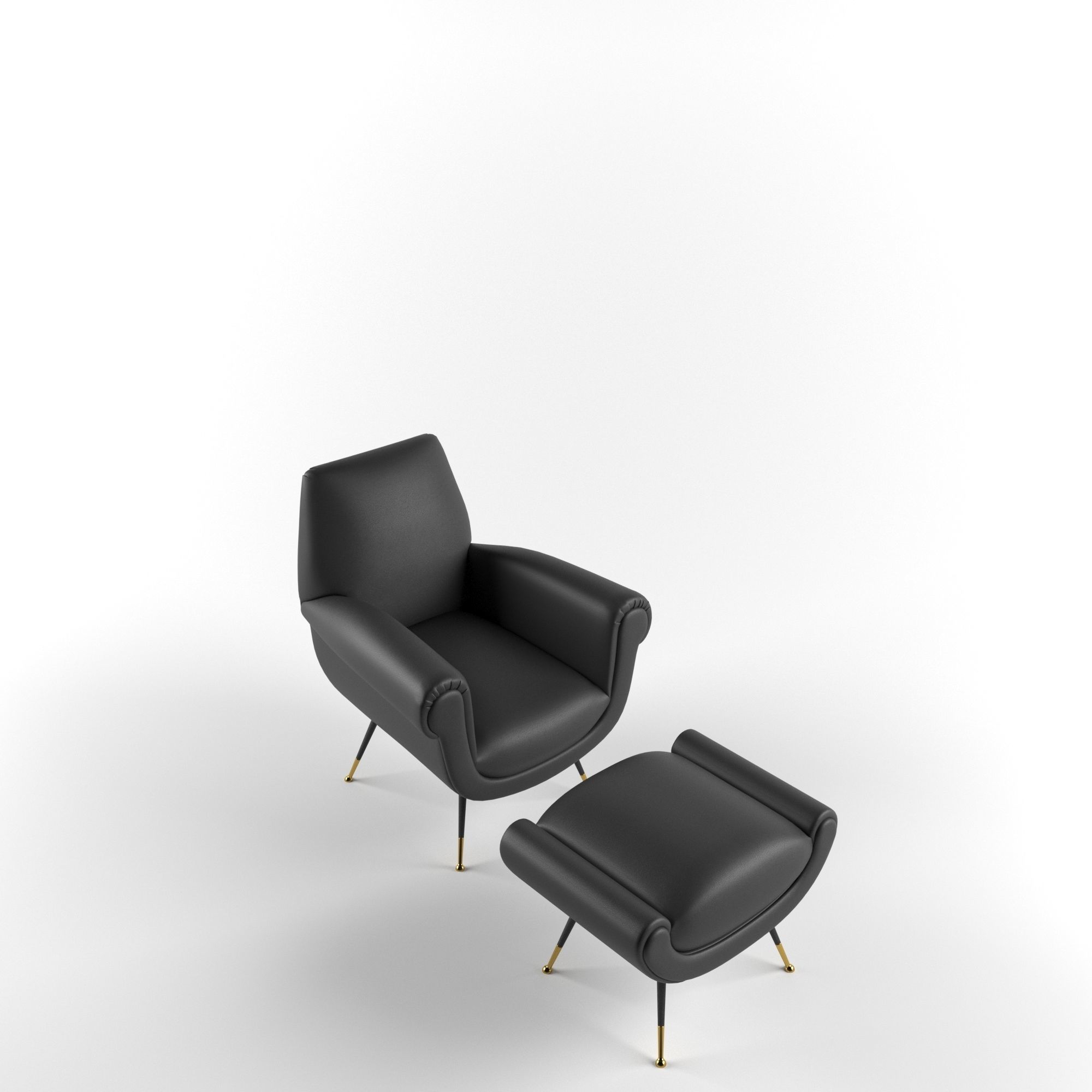 Albert  Armchair - Minotti 3D model  3D model_2