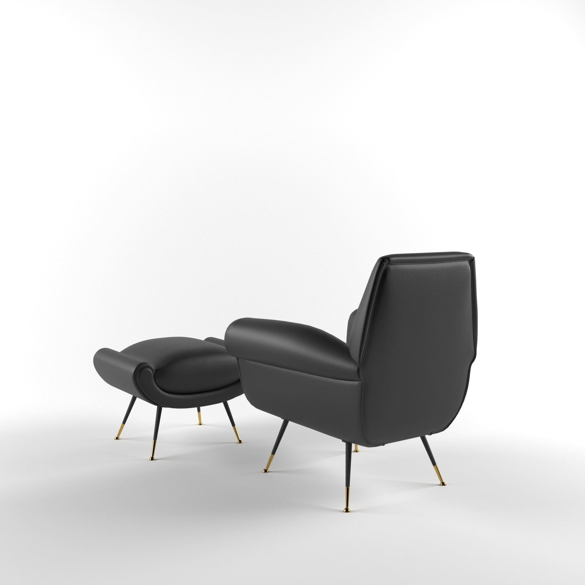 Albert  Armchair - Minotti 3D model  3D model_1