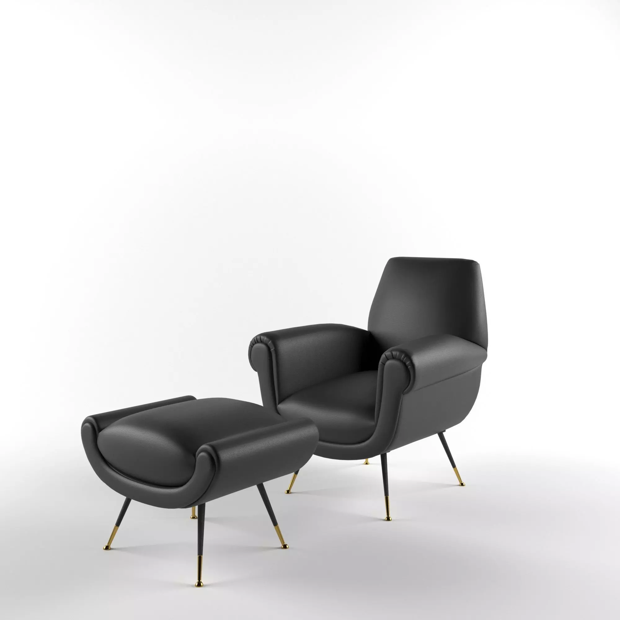Albert  Armchair - Minotti 3D model  3D model_0