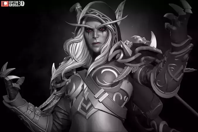 Sylvanas Windrunner - World of Warcraft 3D print model