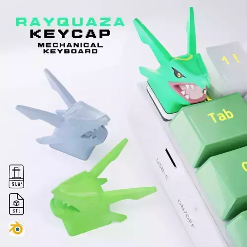 Rayquaza - Keycap 3D for mechanical keyboard - Pokemon - 
