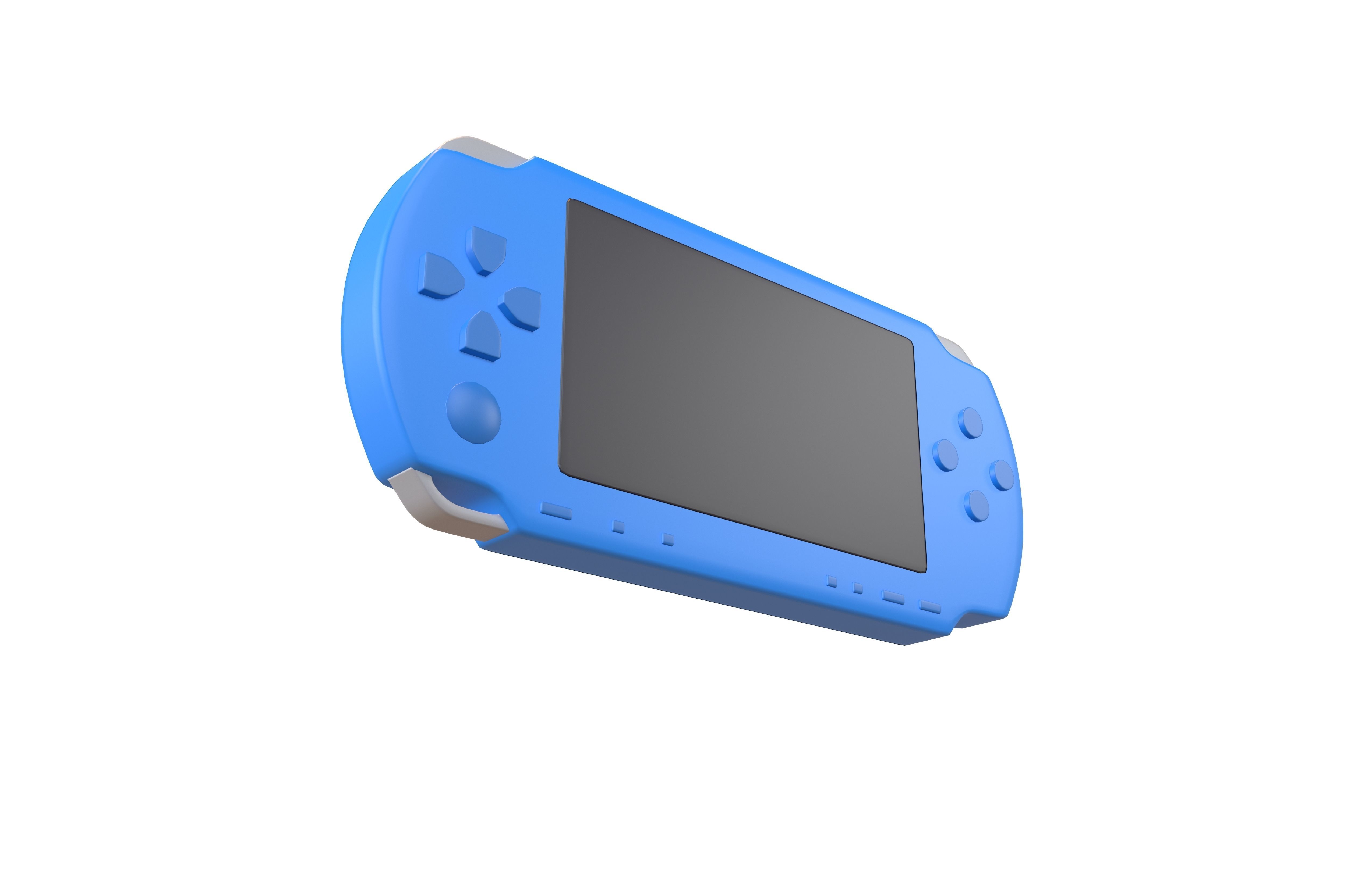 Cartoon PSP v1 001 Low-poly 3D model_3