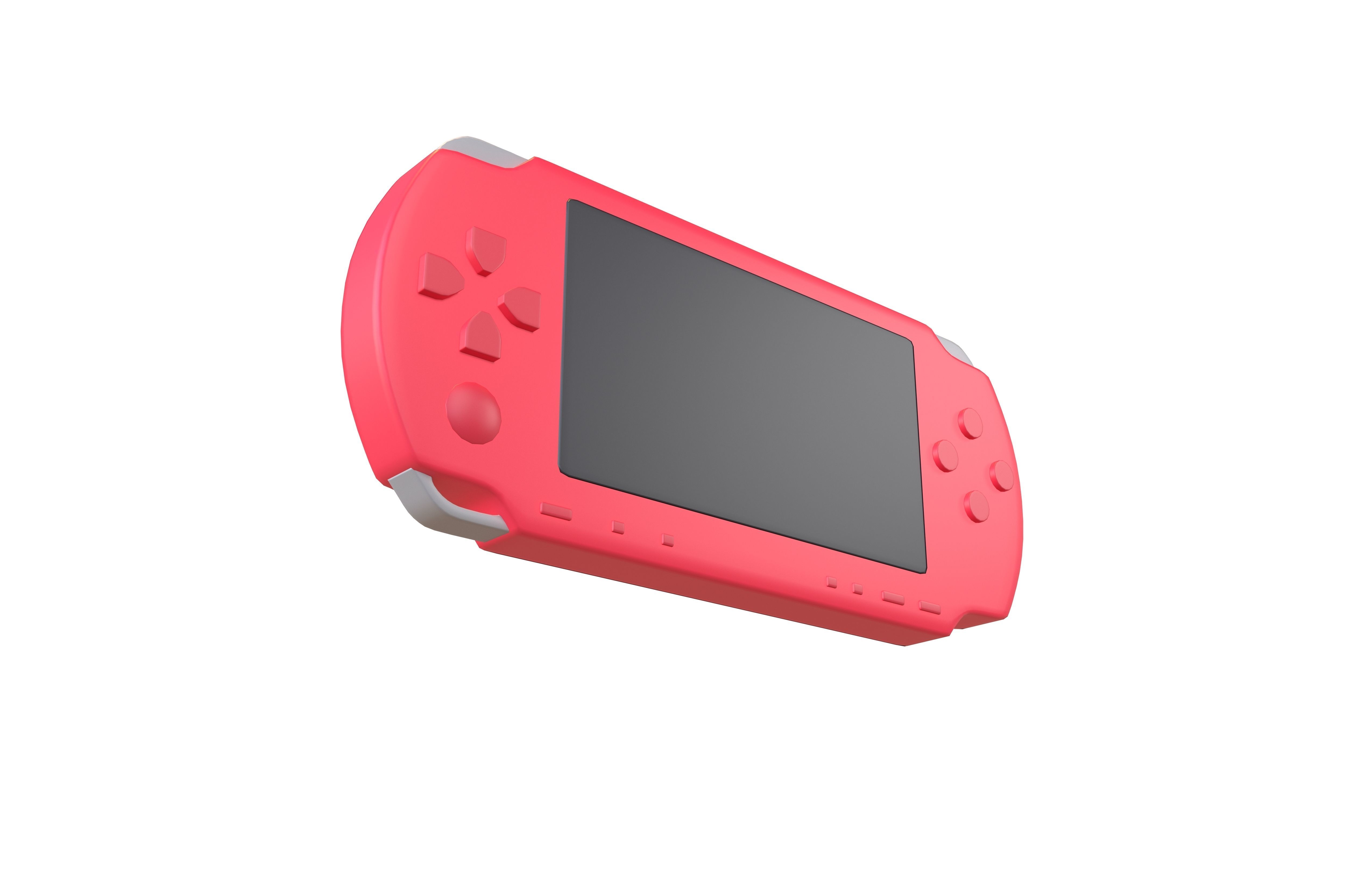 Cartoon PSP v1 002 Low-poly 3D model_3