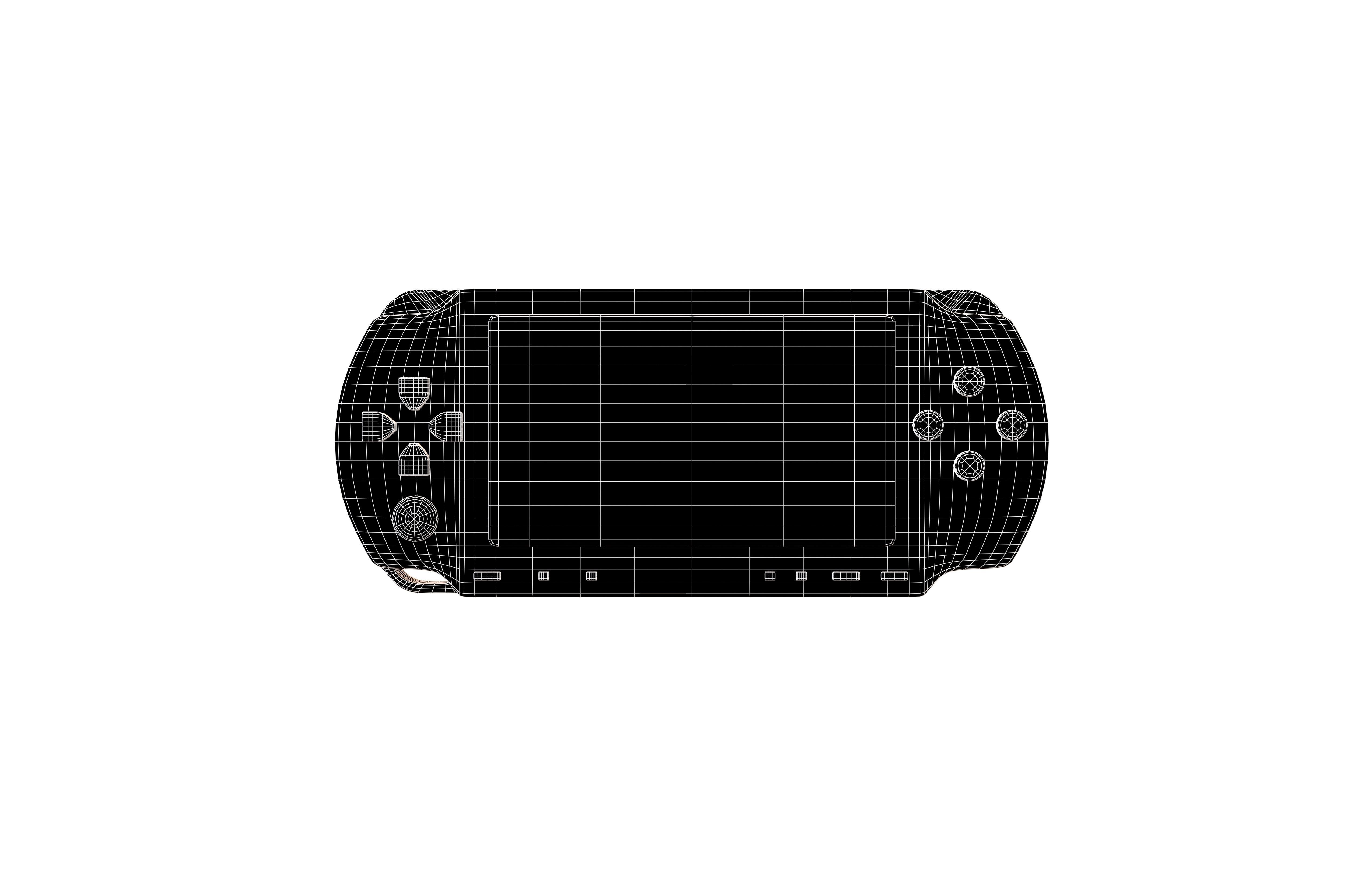 Cartoon PSP v1 003 Low-poly 3D model_4