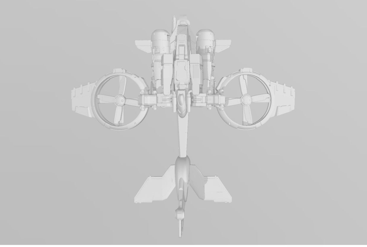 StarCraft II  Terran Banshee fighter 3D print model_2