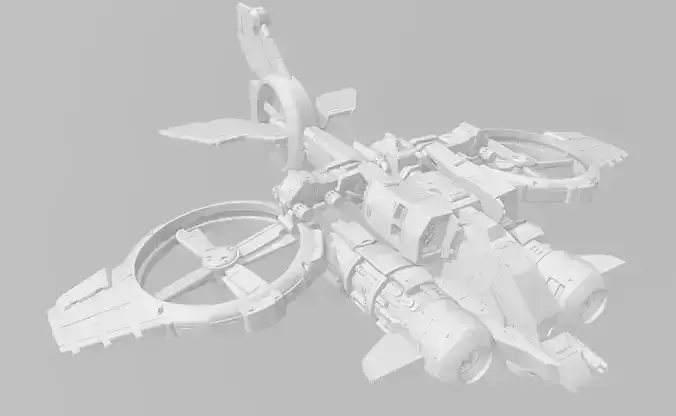StarCraft II  Terran Banshee fighter 3D print model