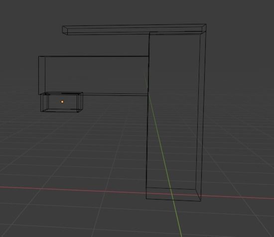 Modern water tap 3D model_1