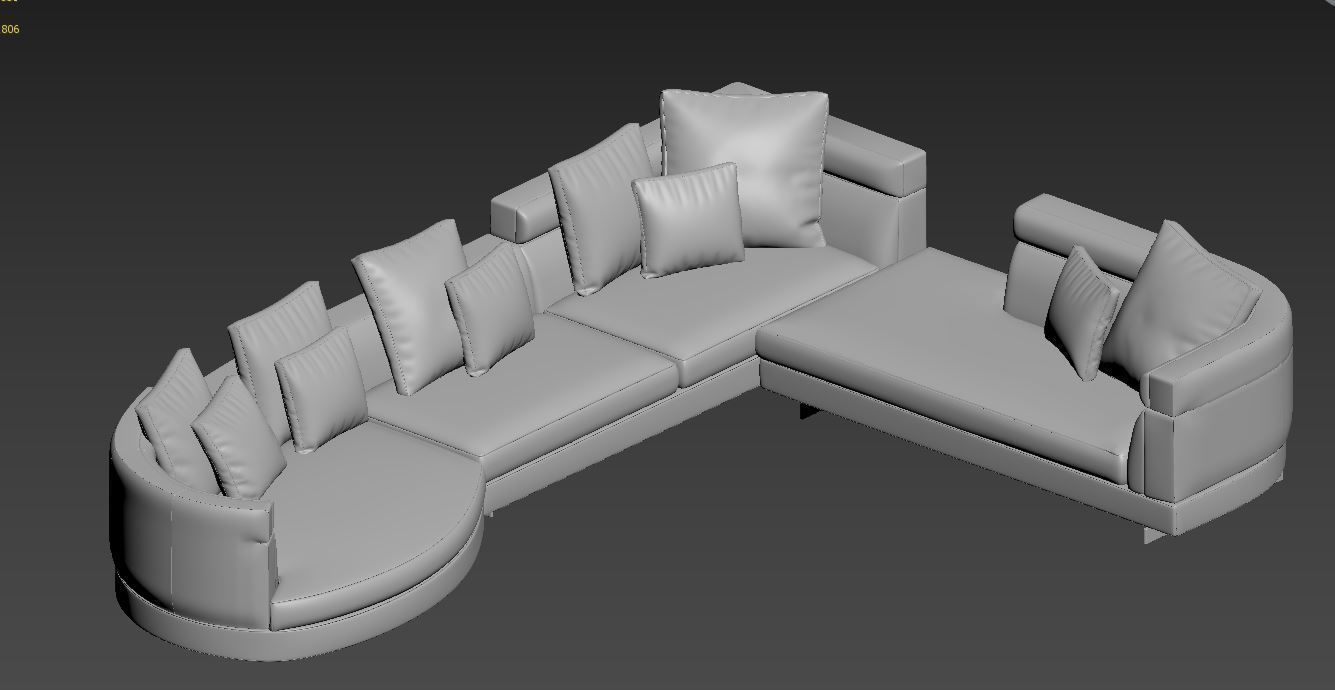 Minotti Alexander Sofa  - Minotti 3D mode 3D model_2