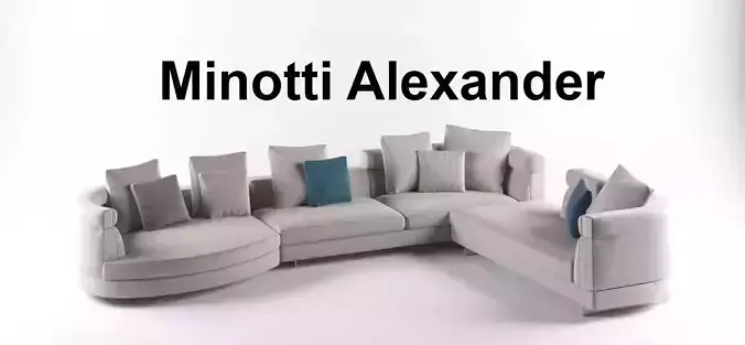 Minotti Alexander Sofa  - Minotti 3D mode