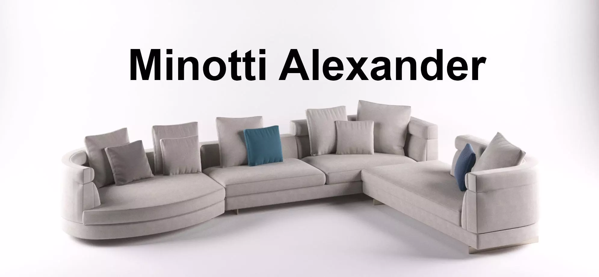 Minotti Alexander Sofa  - Minotti 3D mode 3D model_0