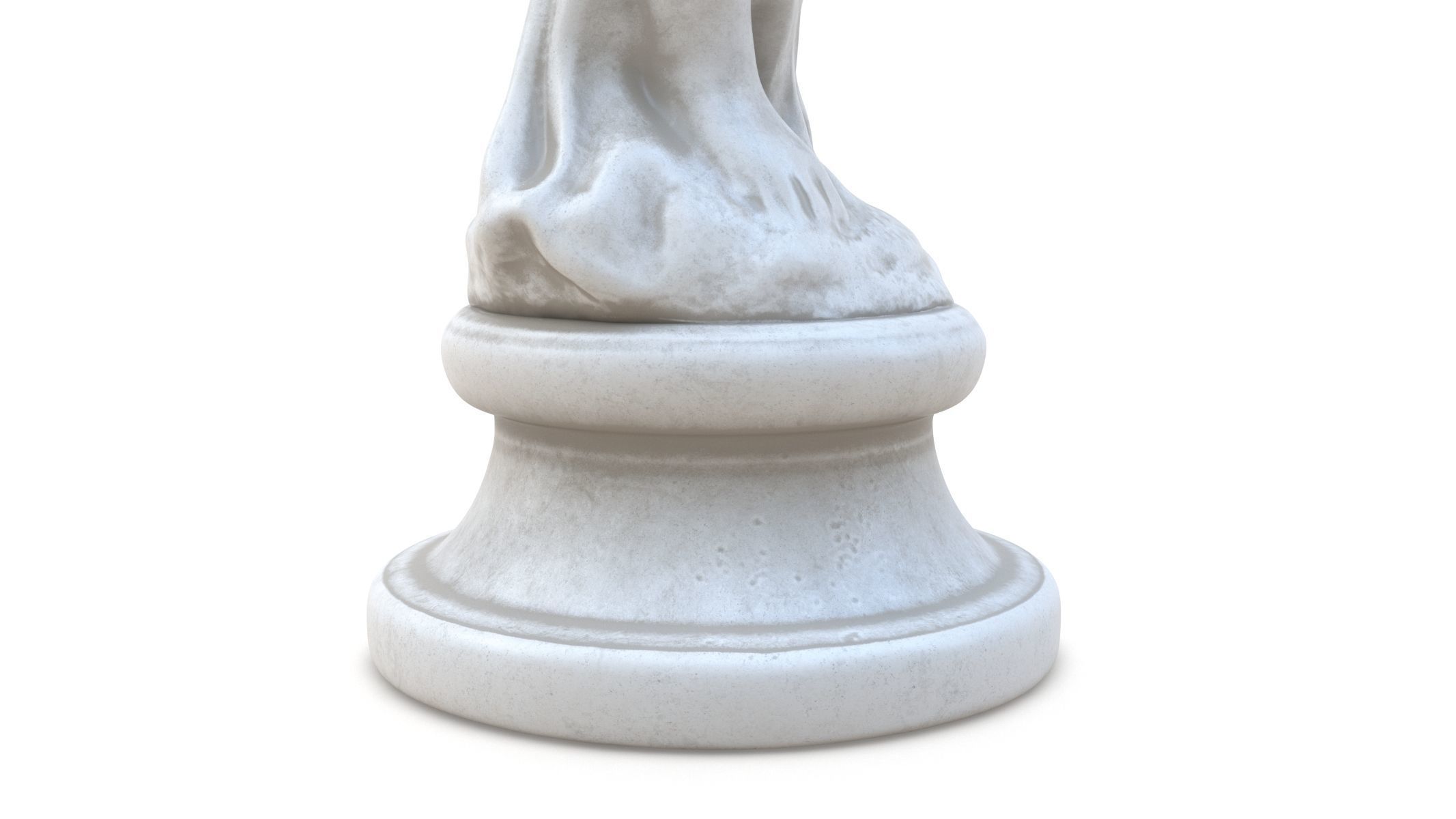 Cupid Statue Low-poly 3D model_6