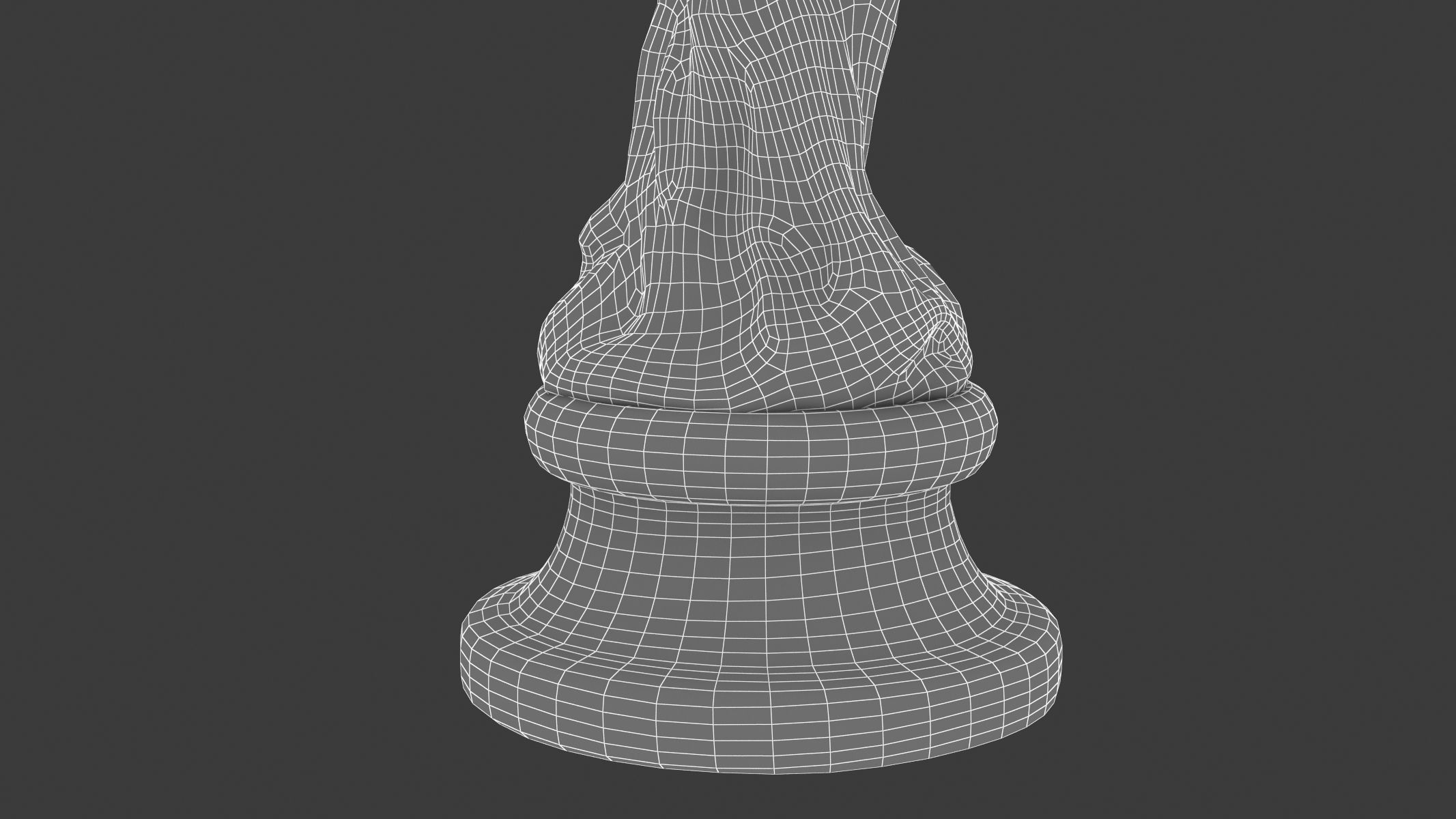 Cupid Statue Low-poly 3D model_16