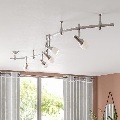 Brushed nickel Nowell 5-Light Track Kit Free 3D model