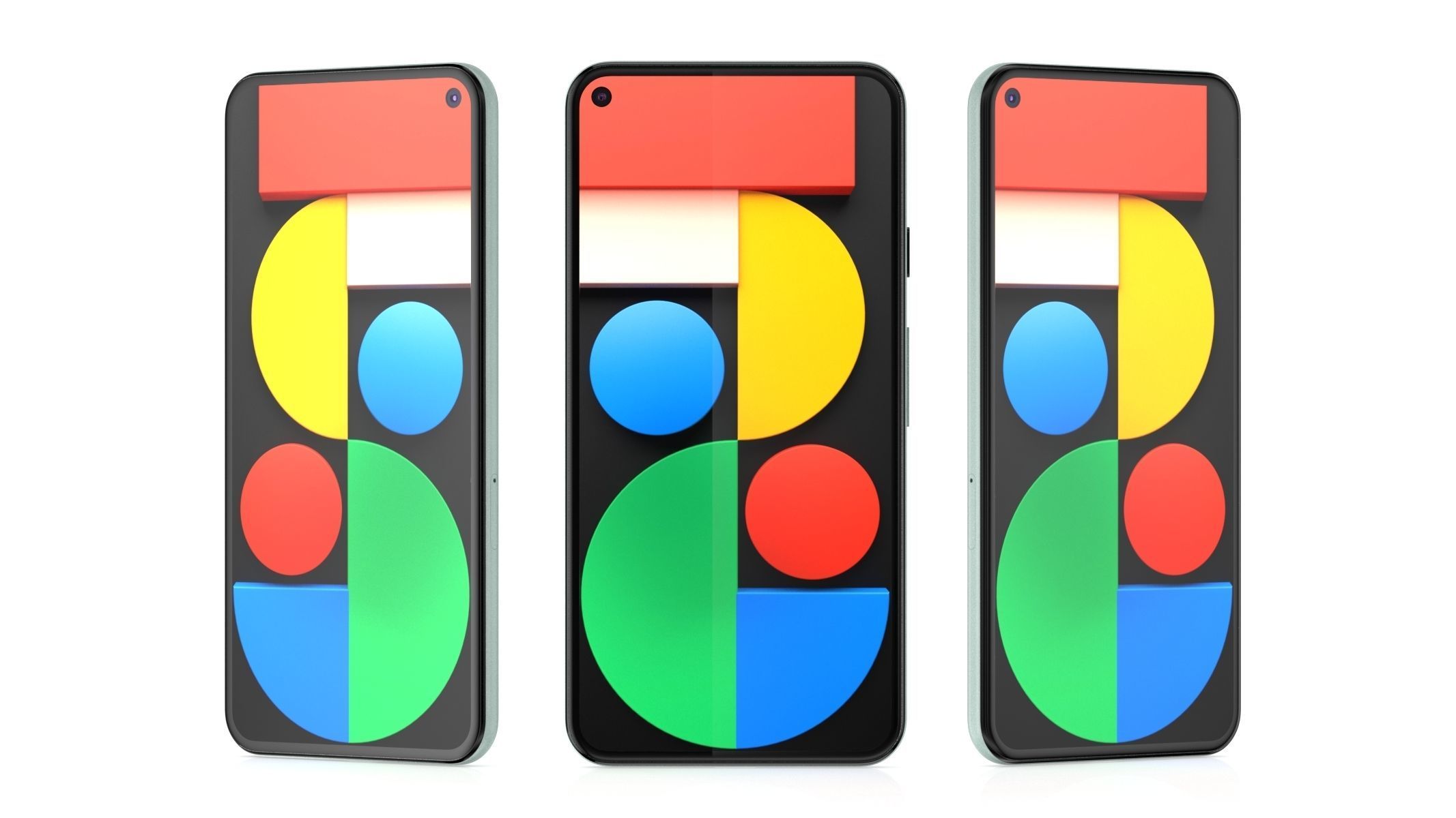 Google Pixel 5 Sorta Sage 3D model_7