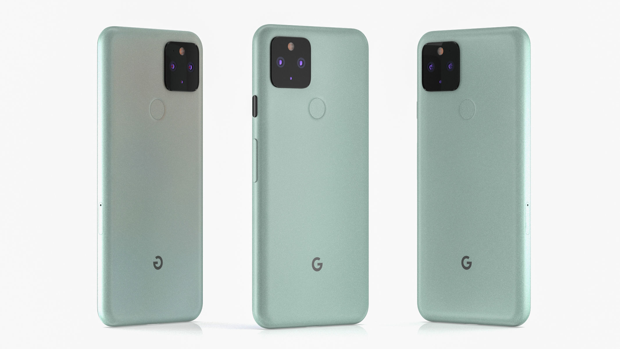 Google Pixel 5 Sorta Sage 3D model_8