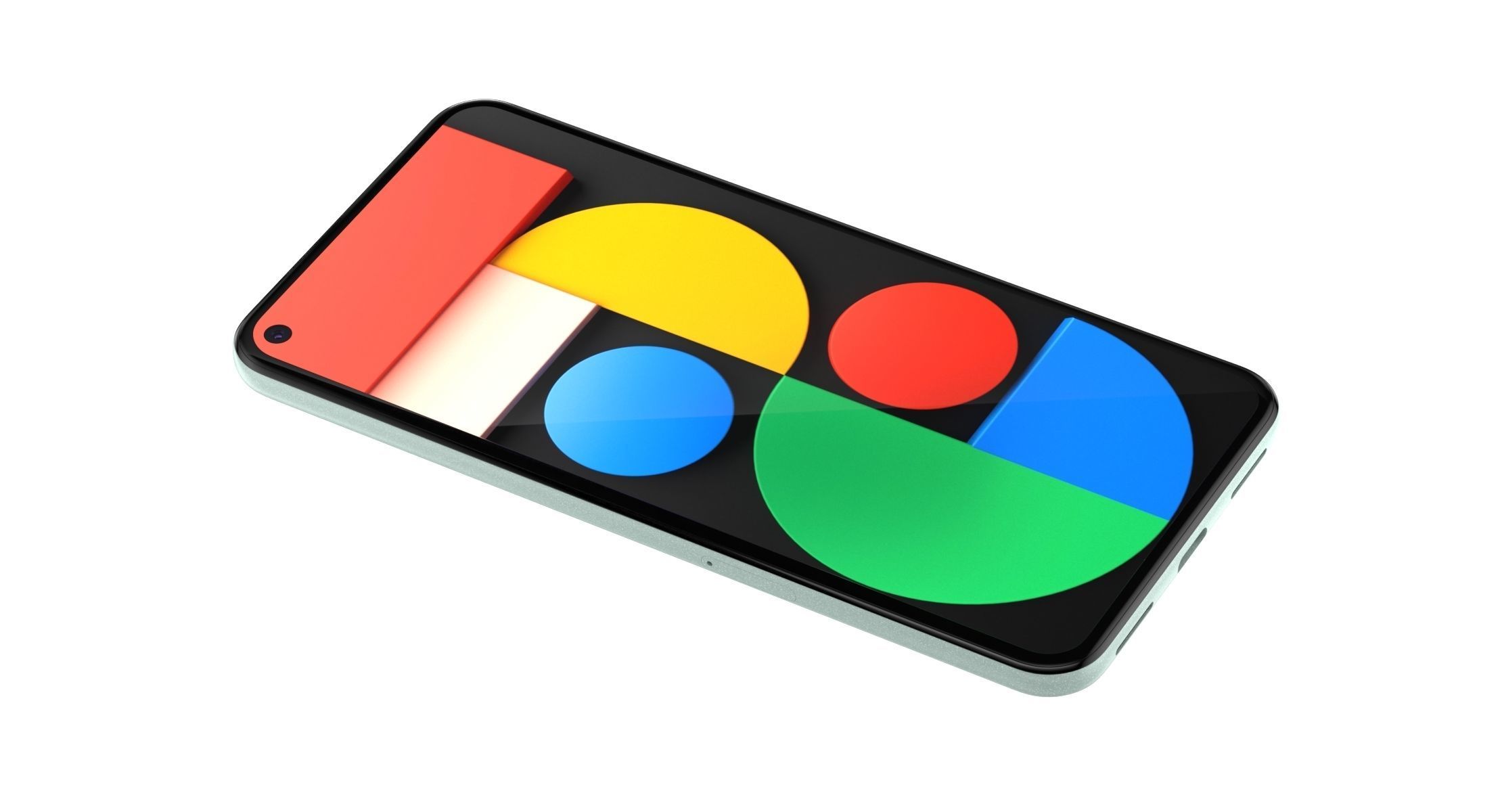 Google Pixel 5 Sorta Sage 3D model_4