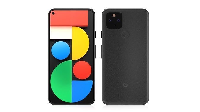 Google Pixel 5 Just Black 3D model
