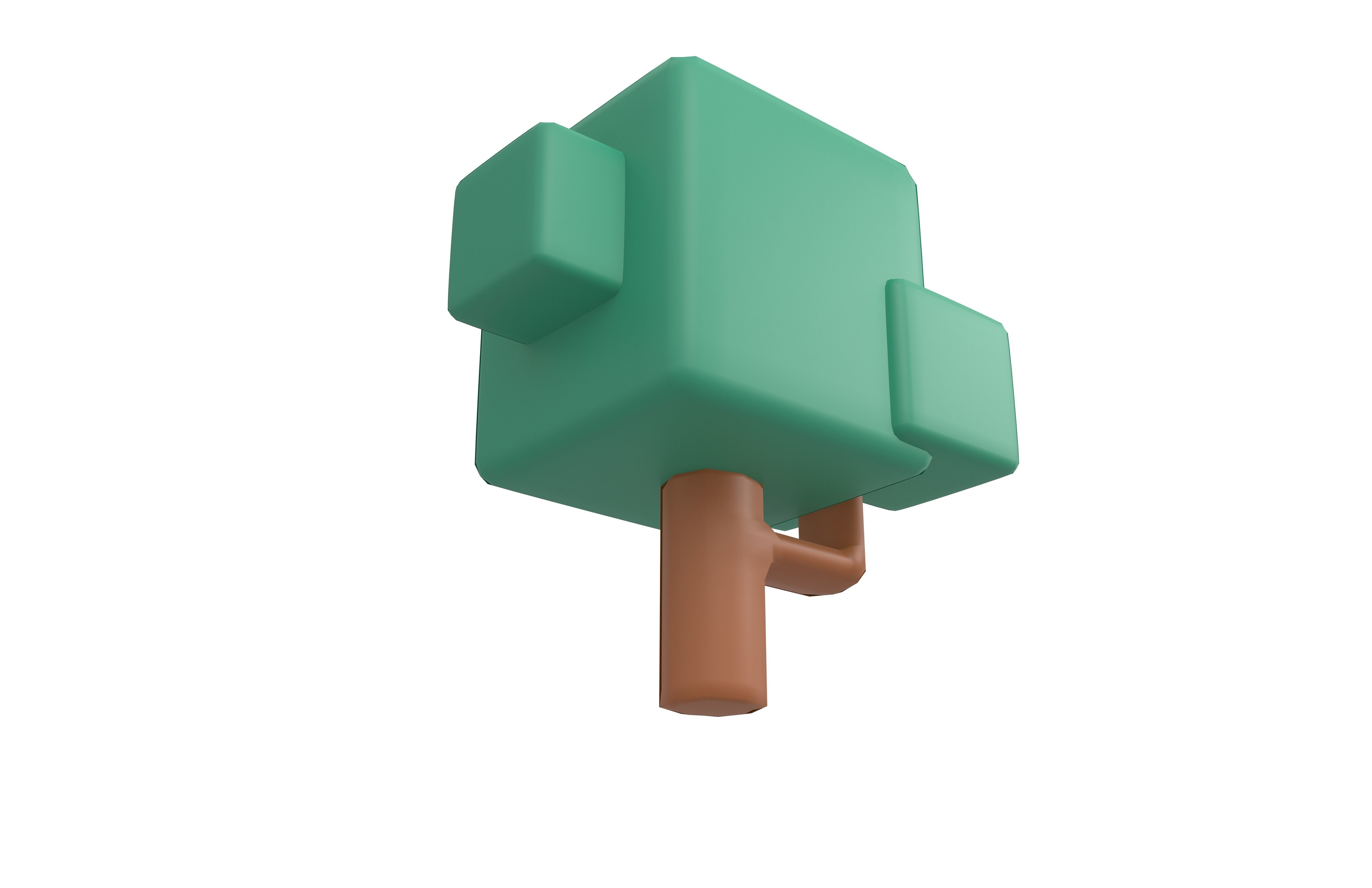 Cartoon Tree v16 003 Low-poly 3D model_3