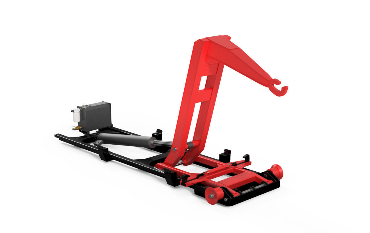 Hookloader City Lifting and tipping loader 3D model_3