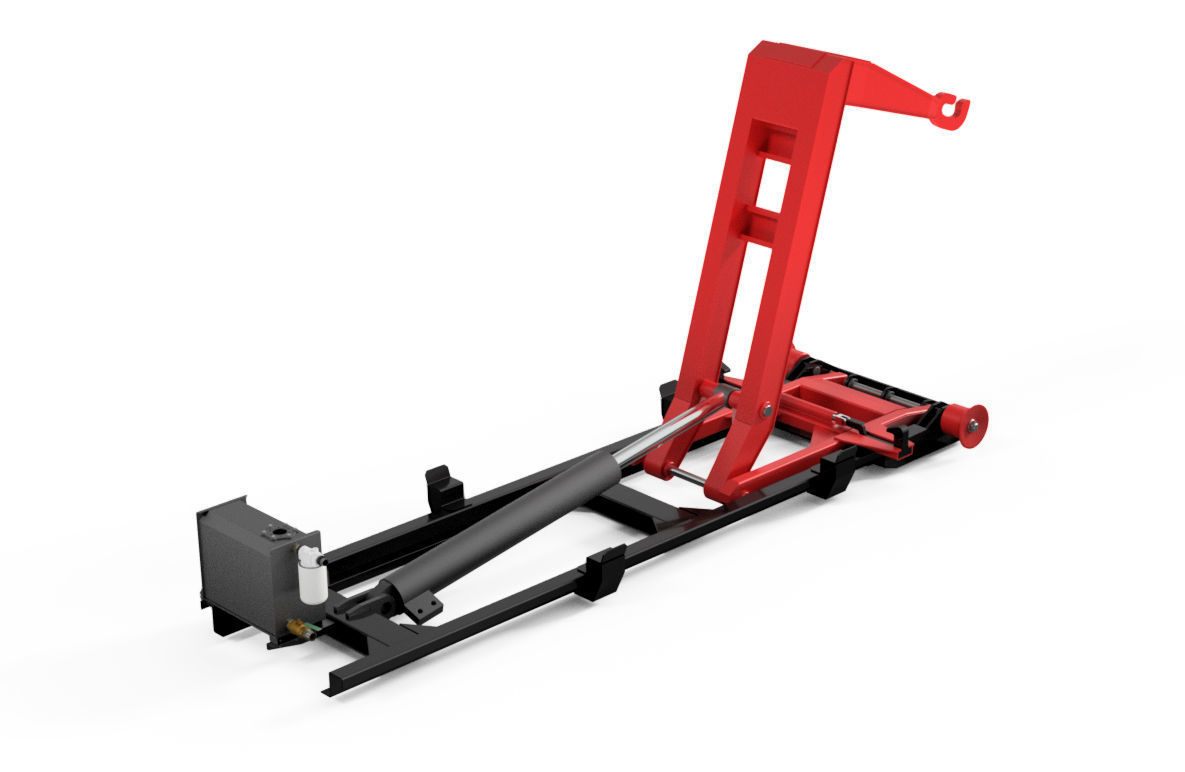 Hookloader City Lifting and tipping loader 3D model_2