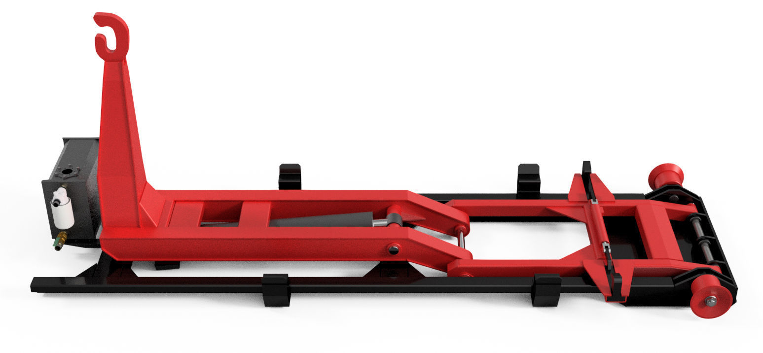 Hookloader City Lifting and tipping loader 3D model_1