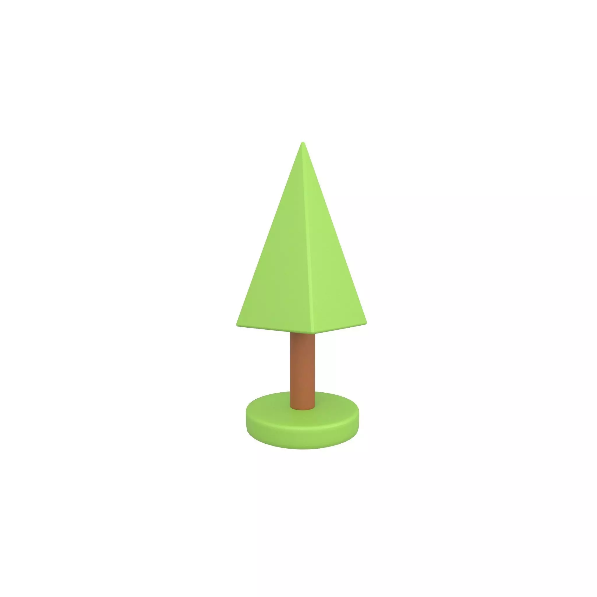 Cartoon Tree v24 001 Low-poly 3D model_0