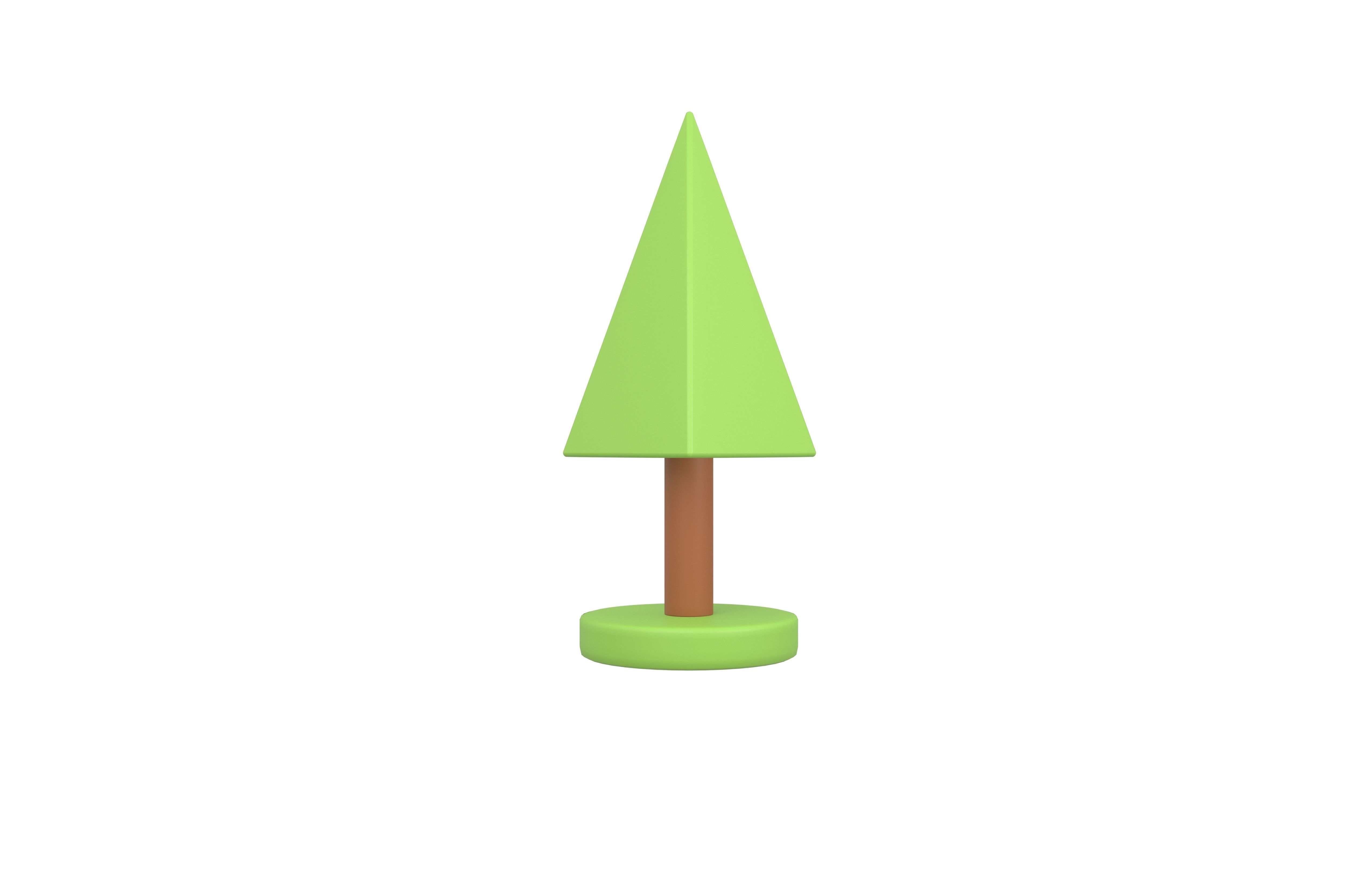 Cartoon Tree v24 001 Low-poly 3D model_1