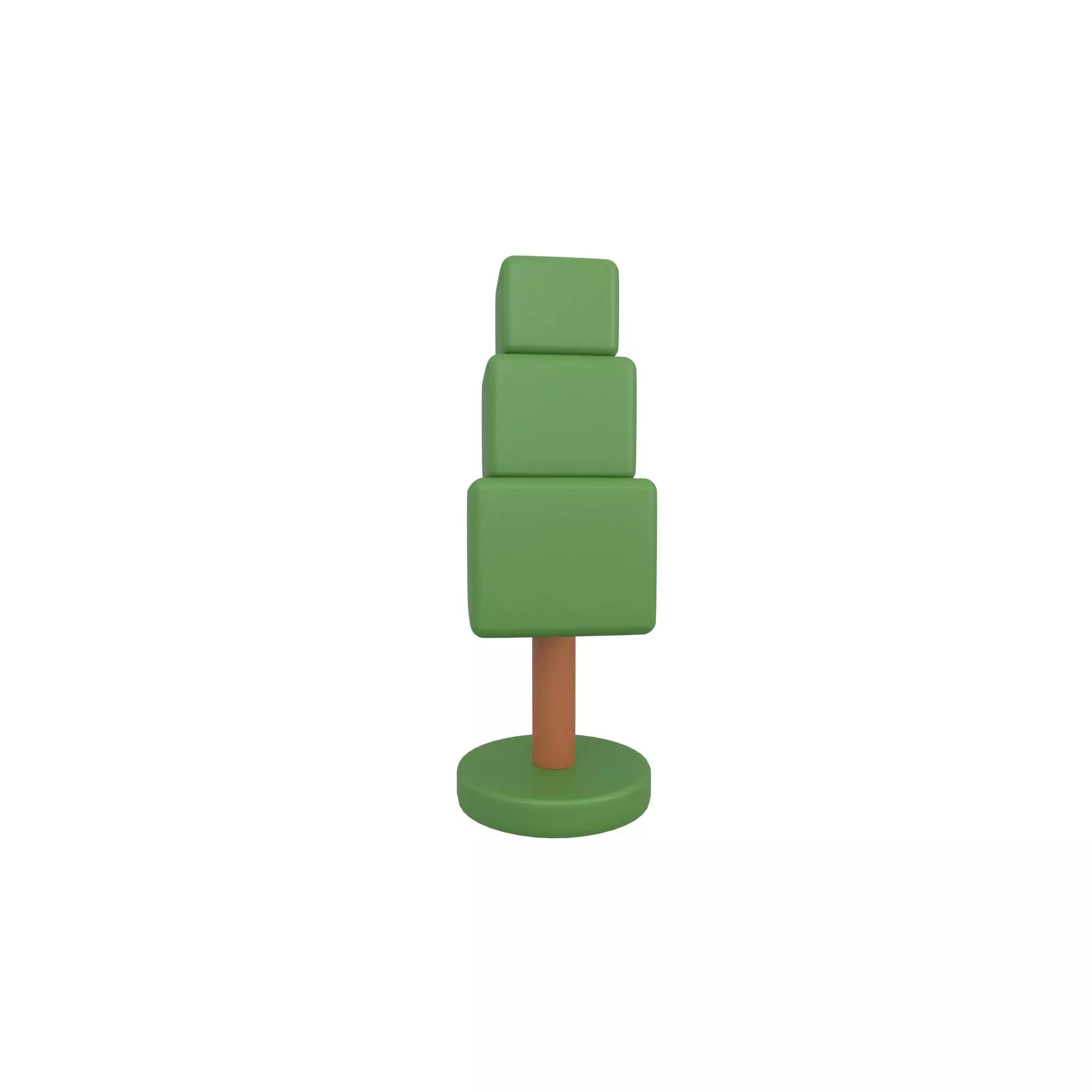 Cartoon Tree v25 002 Low-poly 3D model_0