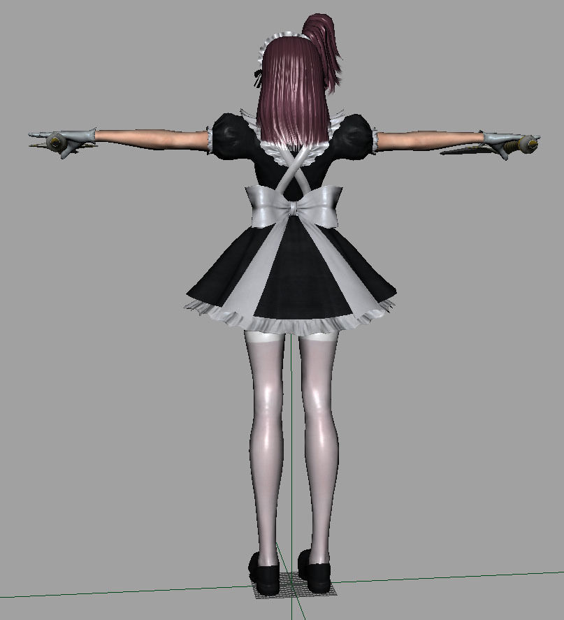 Mary girl Low-poly 3D model_5